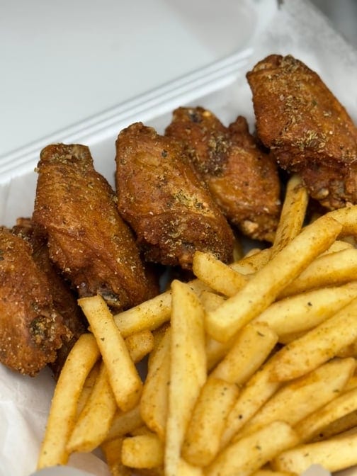 10 Wing Dings & Fries.