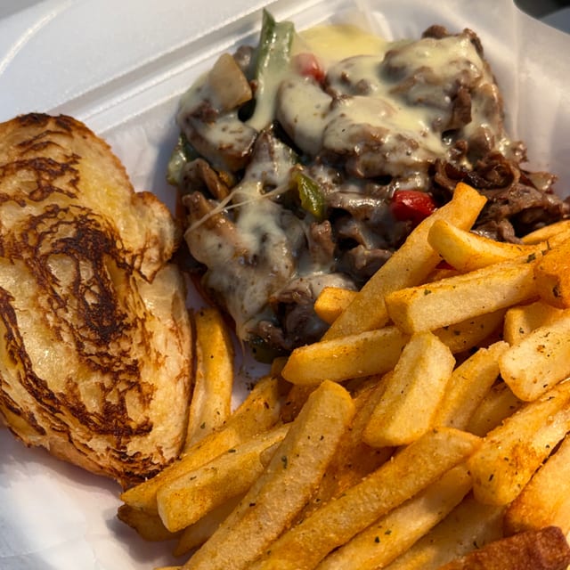 Steak Philly on a Croissant.