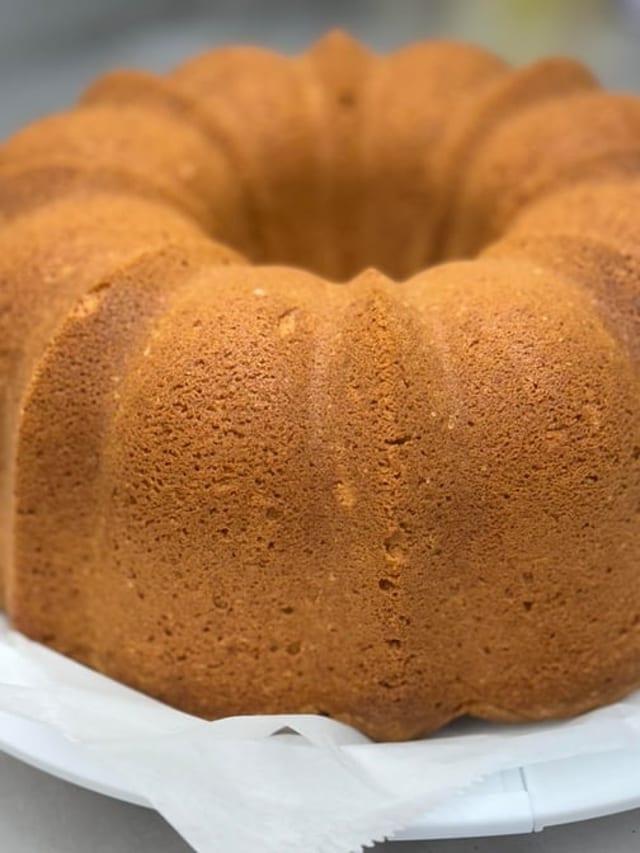 Cream Cheese Almond Pound Cake.