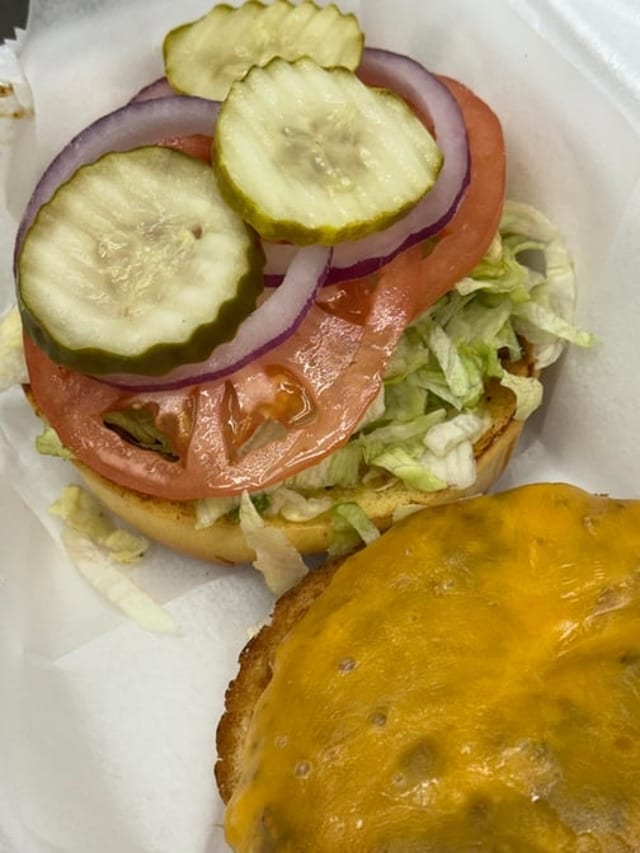 Turkey Burger & Fries.