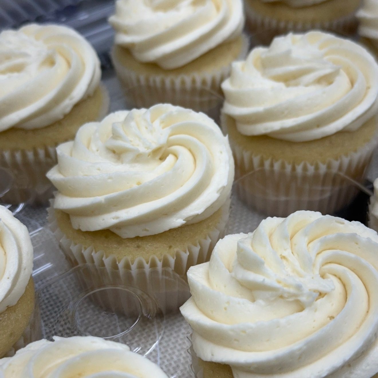 French Vanilla Cupcakes.