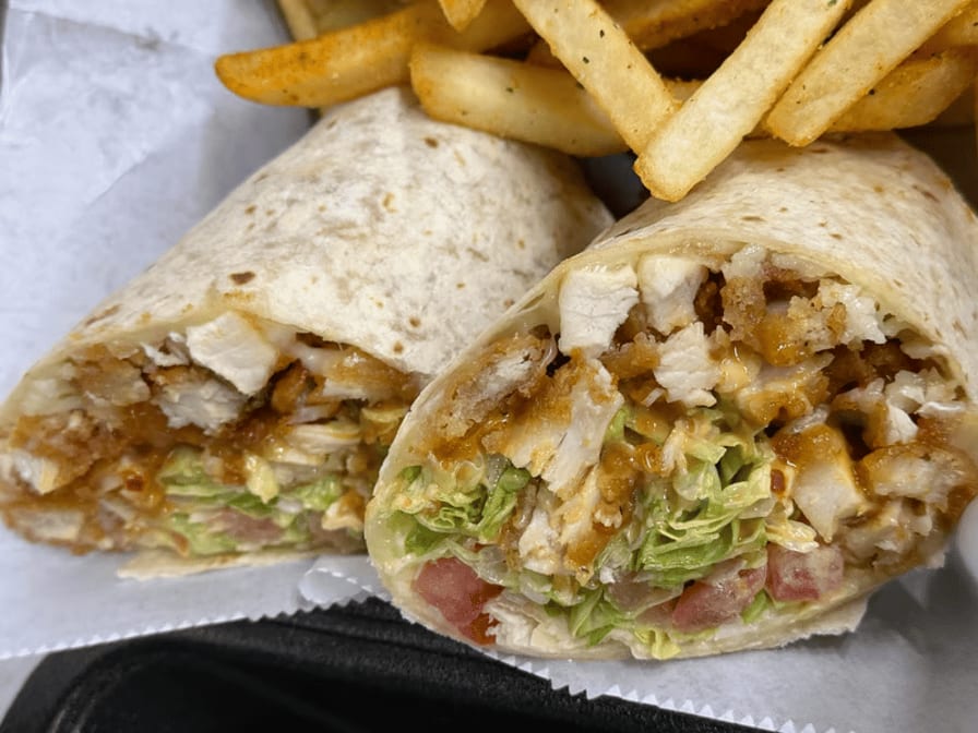 Crispy Chicken Wrap.