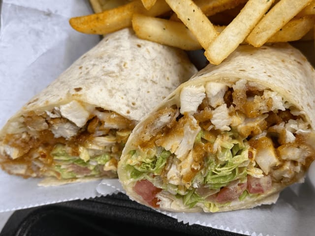 Crispy Chicken Wrap.
