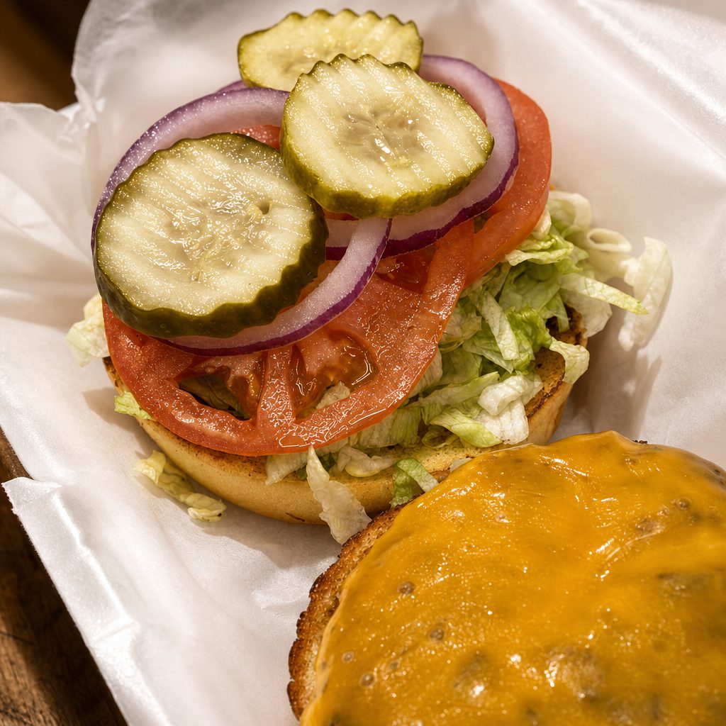 Turkey Burger & Fries.