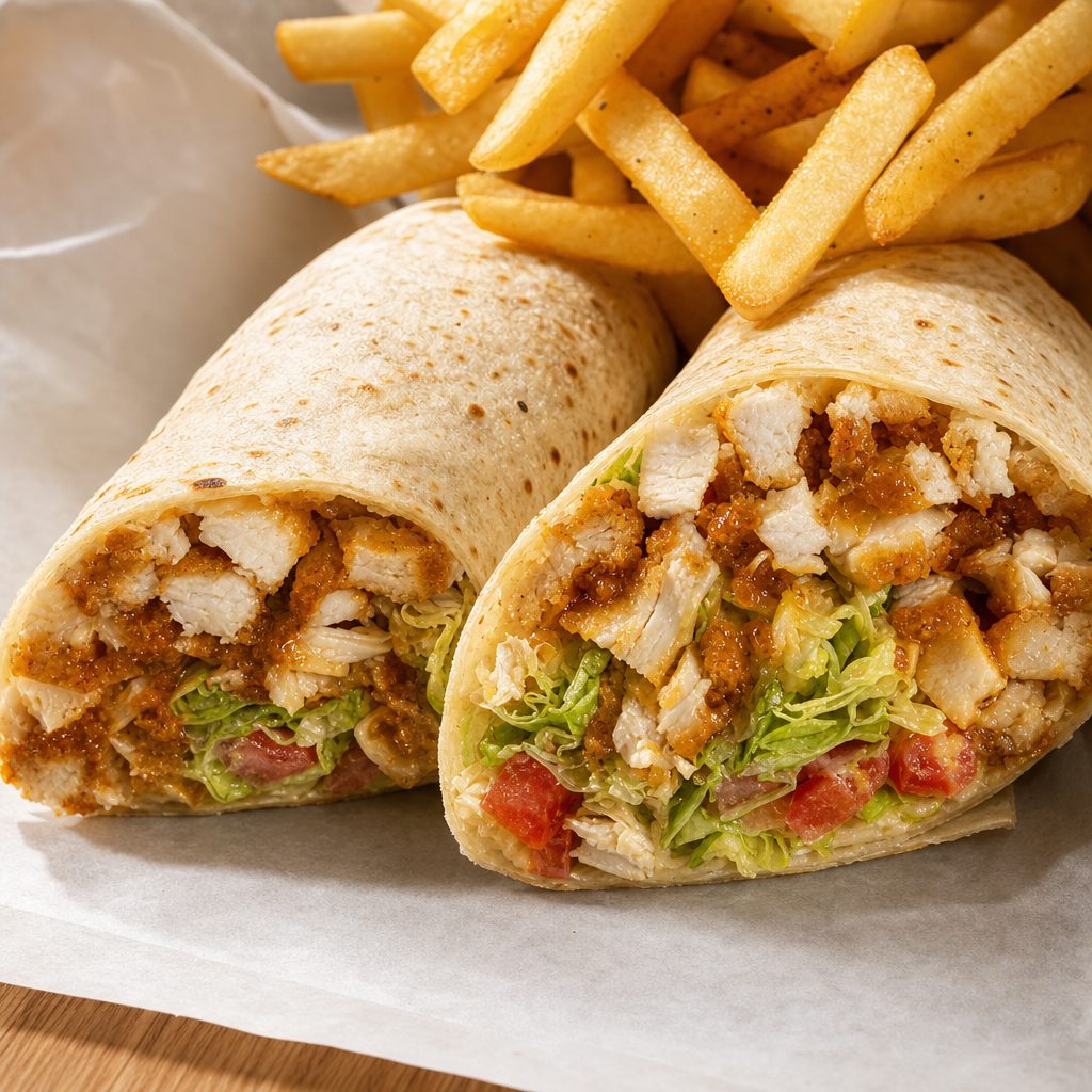 Crispy Chicken Wrap.