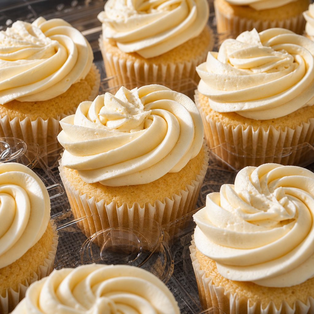 French Vanilla Cupcakes.