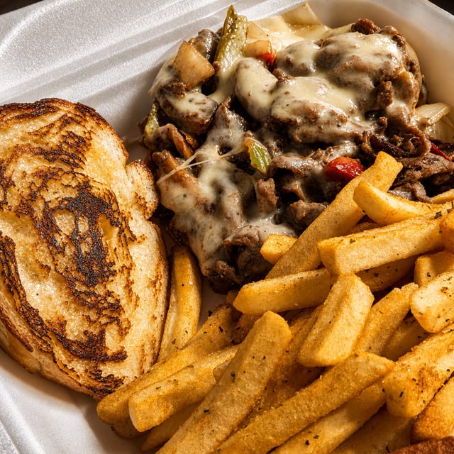 Steak Philly on a Croissant.